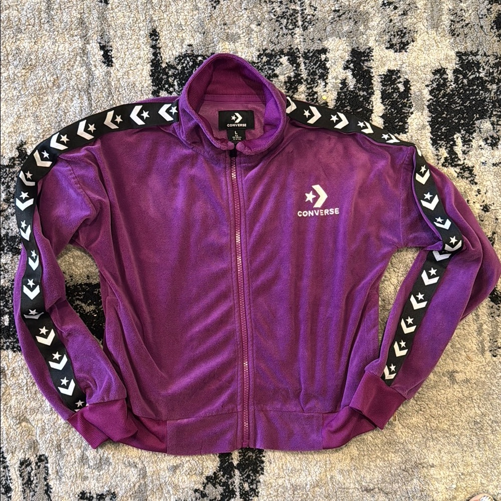 🛍️Converse Purple Track Jacket